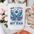 I Wear Teal Purple In Memory Of My Dad Suicide Awareness Graphic Print Coffee Mug