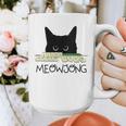 Women's Meowjong Cat Mahjong Chinese Game Cat Mom Dad Graphic Print Coffee Mug
