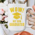 Wow My Son Graduated Mom Dad Of A Senior Graduation Graphic Print Coffee Mug
