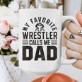 Wrestler Daddy Wrestling Dad Graphic Print Coffee Mug