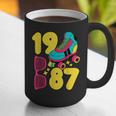 1987 Retro Raised In The 80s Old School Nostalgia Vibes Graphic Print Coffee Mug