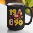 1990 Retro Raised On 90s Music Old School Nostalgia Punk Graphic Print Coffee Mug