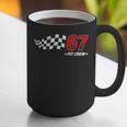 67 Pit Crew Six Seven Racing Birthday Race Car For Dad Mom Graphic Print Coffee Mug