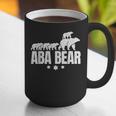 Aba Bear For Jewish Dad With Four Kids On Father's Day Graphic Print Coffee Mug Aba Bear For Jewish Dad With Four Kids On Father's Day Graphic Print Coffee Mug