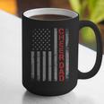 American Flag Cheer Dad Vintage Patriotic Father Cheerleader Graphic Print Coffee Mug