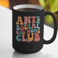 Anti Social Dog Moms Club Introvert Dog Mom Retro Men Women Graphic Print Coffee Mug