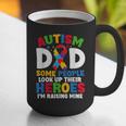 Autism Dad Puzzle Ribbon Proud Son Hero Autism Awareness Graphic Print Coffee Mug
