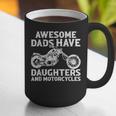 Awesome Dads Have Daughters And Motorcycles Men Fathers Day Graphic Print Coffee Mug