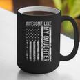ON Back Awesome Like My Daughter Men Fathers Day Dad Graphic Print Coffee Mug