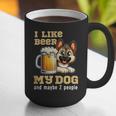 I Like Beer My Dog And Maybe 2 People Introvert Pun Graphic Print Coffee Mug