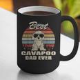 Best Cavapoo Dad Ever Vintage Retro Dog Dad Graphic Print Coffee Mug