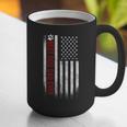Best Dog Dad Ever American Flag For Best Father Graphic Print Coffee Mug