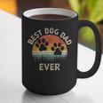 Best Dog Dad Ever Vintage Father's Day Dog Lover Graphic Print Coffee Mug