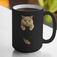 British Shorthair Cat Pocket Cat Mom Cat Dad Cat Lover Graphic Print Coffee Mug