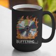 Buffering Glitched CD On Fire 2000s Nostalgia Graphic Print Coffee Mug