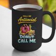 Call Me Antisocial Donut Pun Introvert Quote Graphic Print Coffee Mug Call Me Antisocial Donut Pun Introvert Quote Graphic Print Coffee Mug