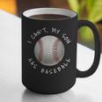 I Can't My Son Has Baseball Practice For Moms Dads T-Shirt Graphic Print Coffee Mug