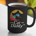 Cat Daddy Vintage 80s Style Cat Retro Sunglasses Distressed Graphic Print Coffee Mug Cat Daddy Vintage 80s Style Cat Retro Sunglasses Distressed Graphic Print Coffee Mug