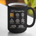 Cat Geometry Math Cat For Cat Dad Cat Mom Kids Graphic Print Coffee Mug