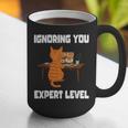 Cat Ignoring You Expert Level Orange Tabby Introvert Graphic Print Coffee Mug Cat Ignoring You Expert Level Orange Tabby Introvert Graphic Print Coffee Mug