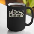 The Catfather Cat Dad Father's Day Cat Lover Graphic Print Coffee Mug