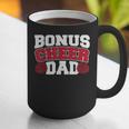 Cheer Stepdad Bonus Cheer Dad Red Graphic Print Coffee Mug