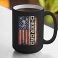 Cheerleader Dad Cheer Dad American US Flag Father Team Graphic Print Coffee Mug Cheerleader Dad Cheer Dad American US Flag Father Team Graphic Print Coffee Mug