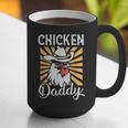 Chicken Daddy Vintage Poultry Farmer Fathers Day Graphic Print Coffee Mug