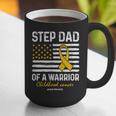 Childhood Cancer Survivor Support Step Dad Of A Warrior Graphic Print Coffee Mug