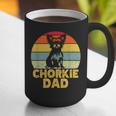 Chorkie Dad Retro Sunset Chihuahua Yorkie Mix Lover Graphic Print Coffee Mug