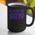 Class Of 2019 High School Graduation Purple Senior Graphic Print Coffee Mug