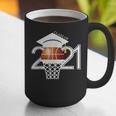 Class 2021 Graduation Senior Basketball Player Graphic Print Coffee Mug