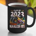 Class Of 2022 Monster Truck Graduation Cap Retro Sunset Boy Graphic Print Coffee Mug