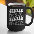 Class Of 2024 High School Senior Graduation Groovy Wave Graphic Print Coffee Mug