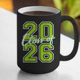 Class Of 2026 Graduation Varsity Lime Green Letters Graphic Print Coffee Mug