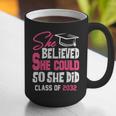 Class Of 2032 She Believed She Could Kids Graduation T-Shirt Graphic Print Coffee Mug