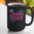 Coquette Pink Bow Senior 2027 Class Of Graduation Graphic Print Coffee Mug