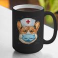 Corgi Dog Nurse RN Nursing School Graduation Graphic Print Coffee Mug