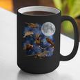 Crested Gecko Moon Retro Reptile Mom Dad Breeder Lover Graphic Print Coffee Mug