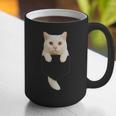 Cute Cat Pocket Cat Mom Cat Dad Cat Lover Graphic Print Coffee Mug