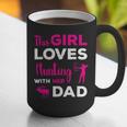 Cute Girls Hunting Dad Daughter Hunting Buddy Hunter Graphic Print Coffee Mug