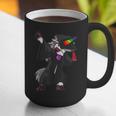 Dabbing Unicorn Cap And Gown Graduate 2021 Graduation Day Graphic Print Coffee Mug
