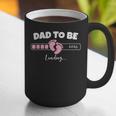 Dad To Be 2026 Loading Pink Little Girl Pregnancy Reveal Graphic Print Coffee Mug