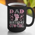 Dad Of The Birthday Cowgirl Pink Disco Rodeo Western Graphic Print Coffee Mug