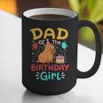 Dad Of The Birthday Girl Kids Cute Capybara Bday Family Graphic Print Coffee Mug