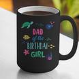 Dad Of The Birthday Girl Under Sea Theme Matching Family Graphic Print Coffee Mug