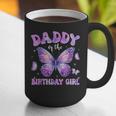 Dad Of The Birthday Girl Tie Dye Butterfly Birthday Family Graphic Print Coffee Mug