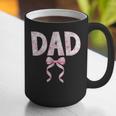 Dad Birthday Squad Matching Coquette Bow Family Party Graphic Print Coffee Mug