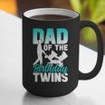Dad Of The Birthday Twins Celebrate Cute Twin Father Daddy Graphic Print Coffee Mug
