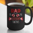 Dad Of The Birthday Twins Ladybug Birthday Family Matching Graphic Print Coffee Mug